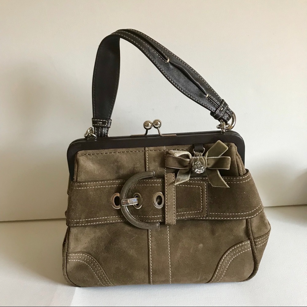 Beautiful Coach Suede Purse